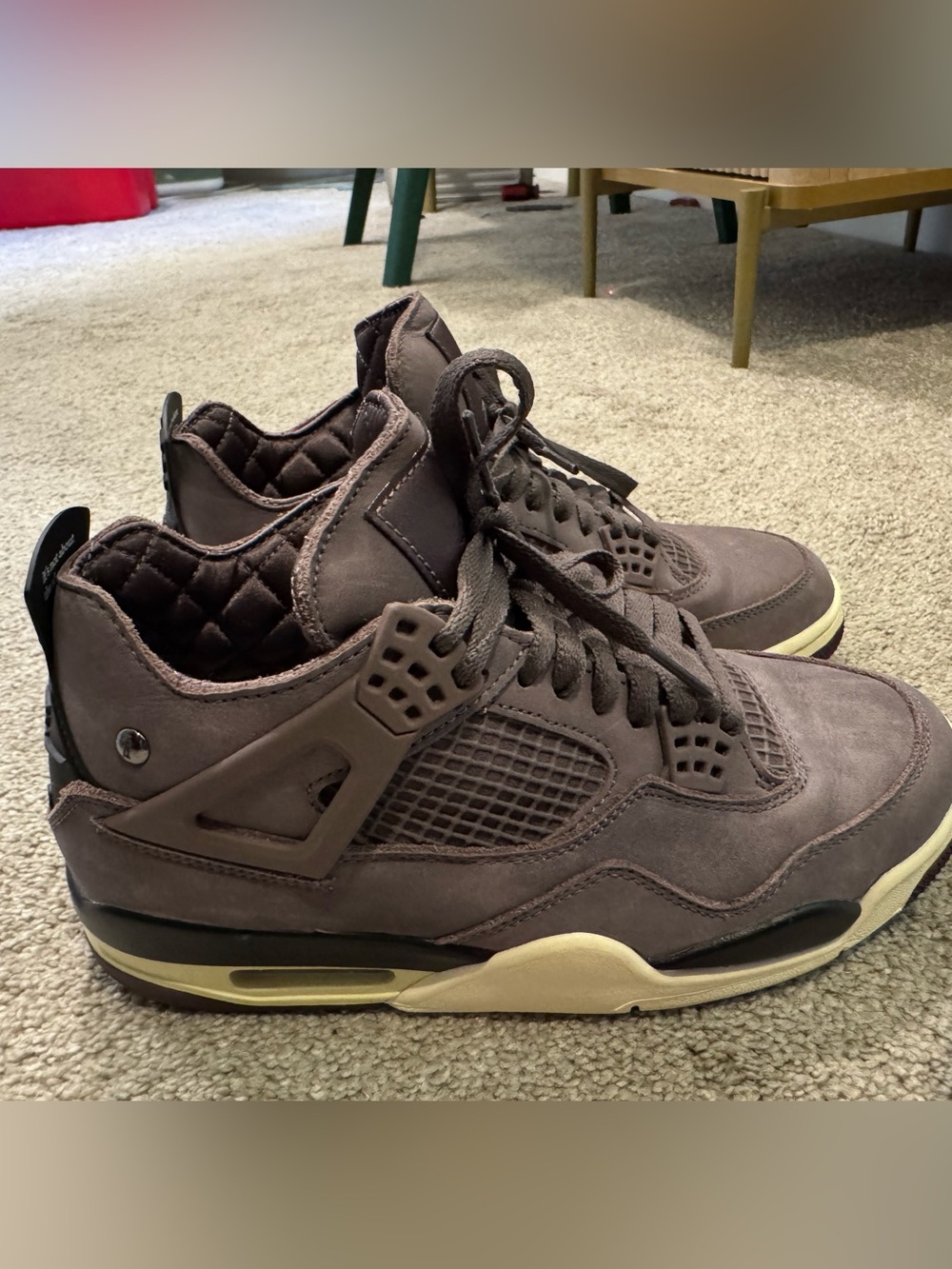 Jordan 4 Retro SP (Mens 6.5 Womens 8) A Ma Maniere Violet Ore Black Dark Mocha